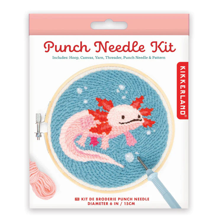 Punch Needle Kit - Axolotl