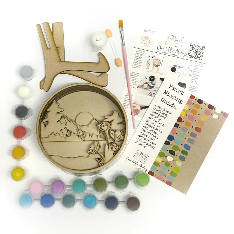 Shadow Box - Craft Kit - Wild Rose Country
