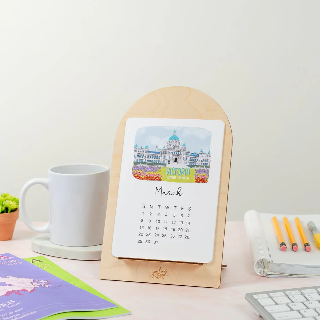 Desktop Calendar - Places of Canada - 2026