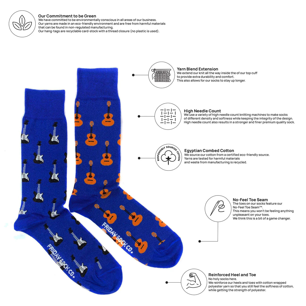 Socks - Large - Acoustic & Electric Guitar