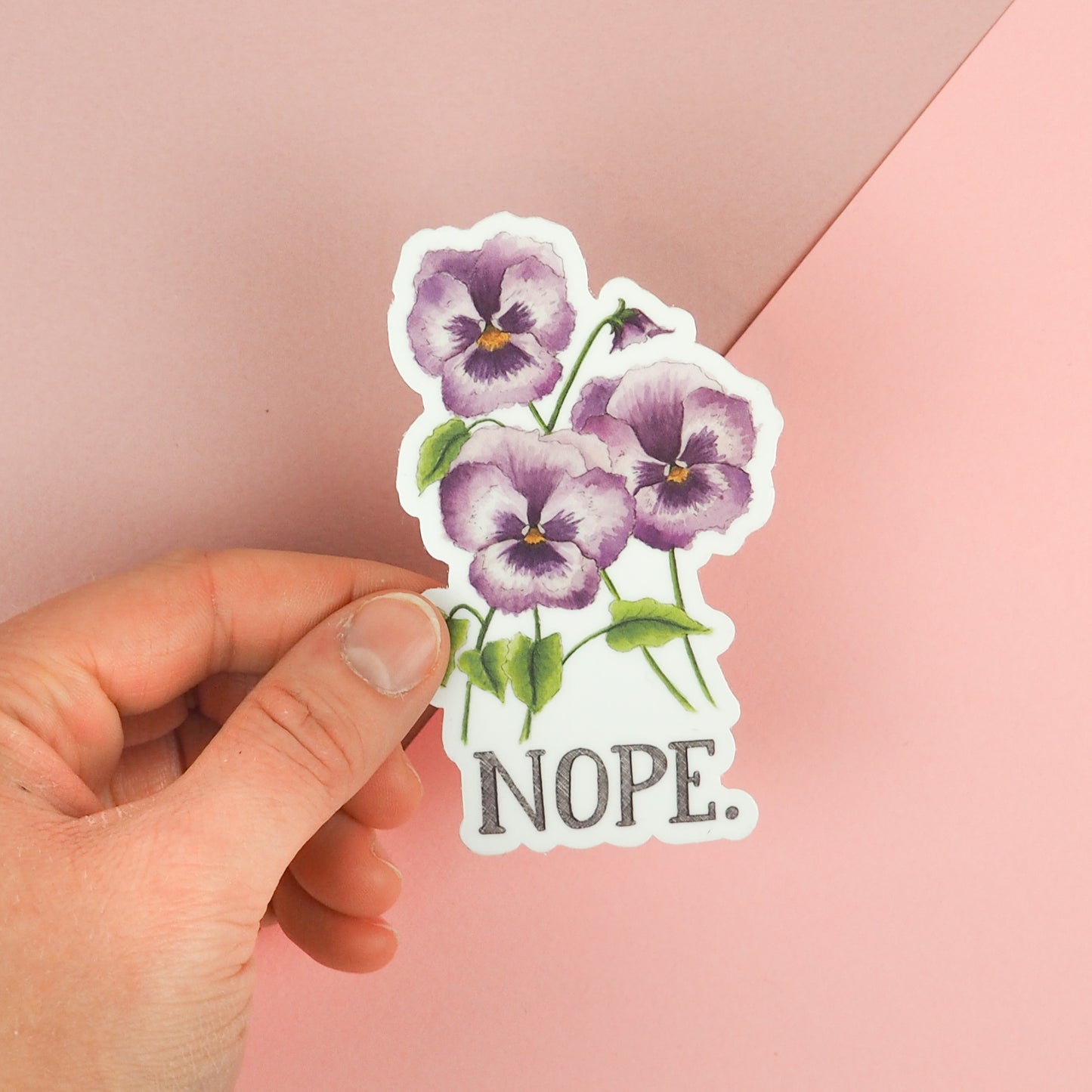 Sticker - Floral - Nope