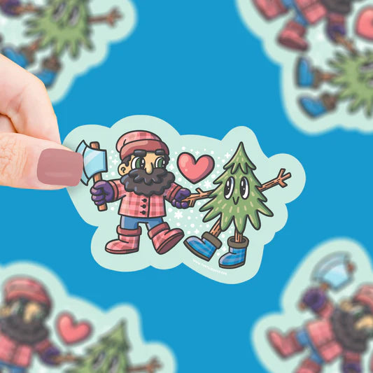 Sticker - Lumberjack & Tree