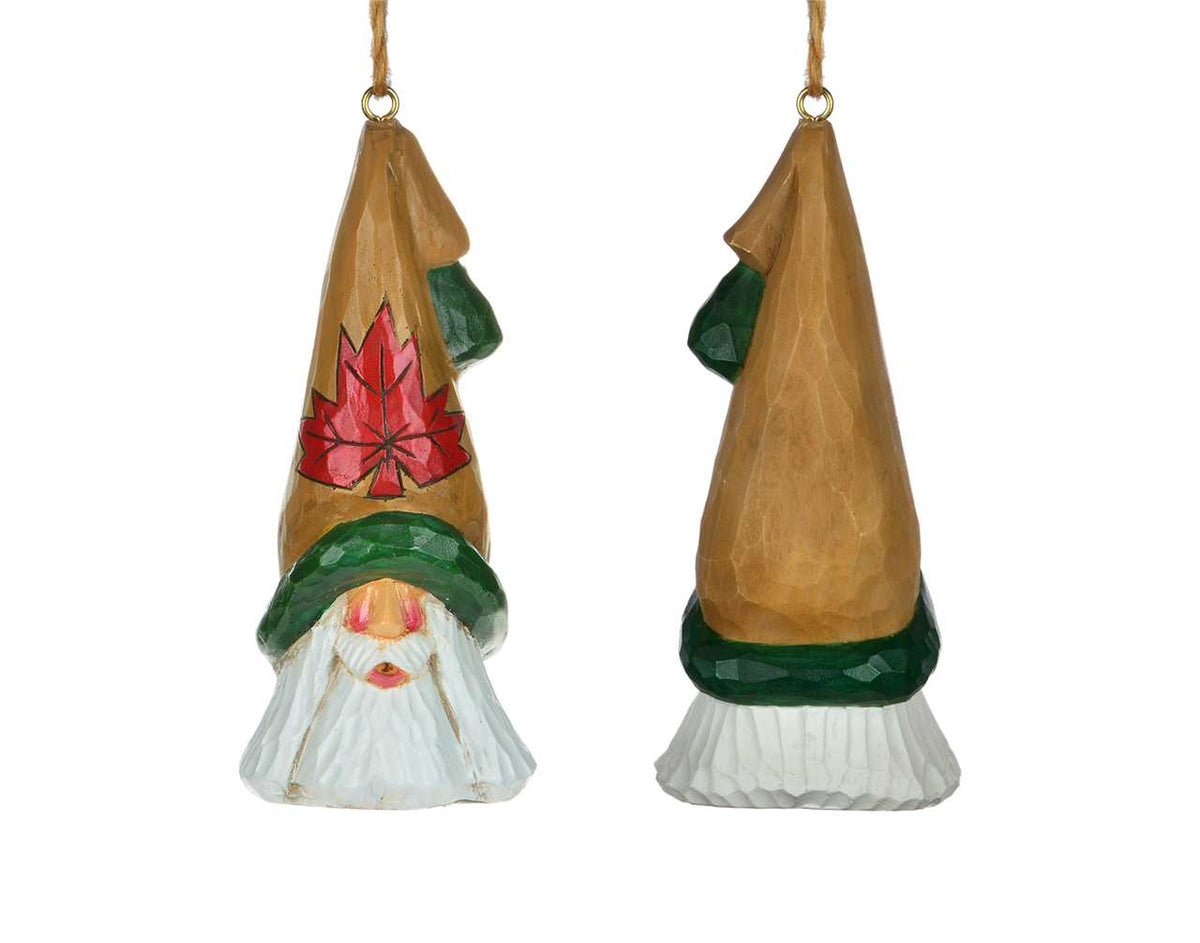 Ornament - Cottage Carvings - Maple Leaf Hat
