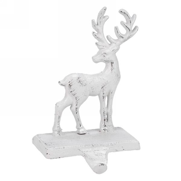 Stocking Holder - Reindeer - White