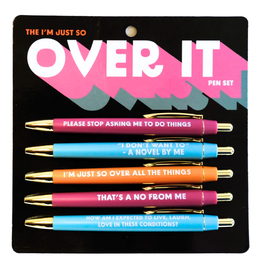 Pen Set - Over It - Set of 5