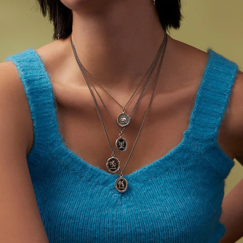 Pyrrha Talisman Necklace - My Life - Silver