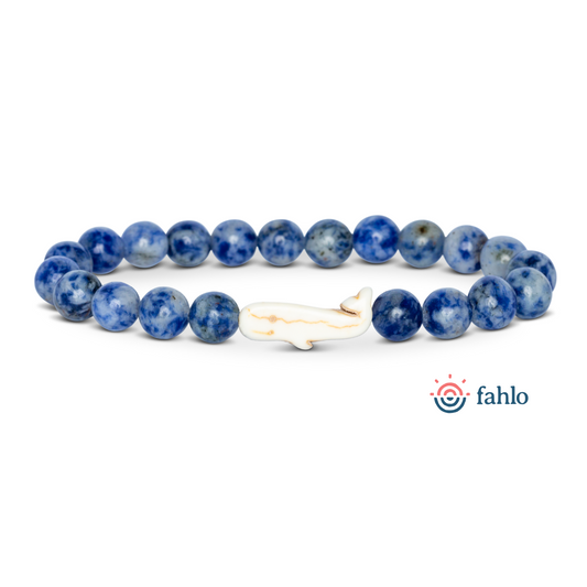 Animal Tracking Bracelet - Whale Wayfare - Coastal Blue