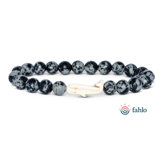 Animal Tracking Bracelet - Whale Wayfare - Ocelli Stone
