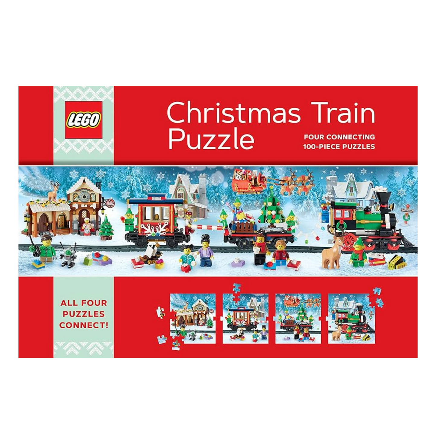 Puzzle - LEGO Christmas Train - Set of 4