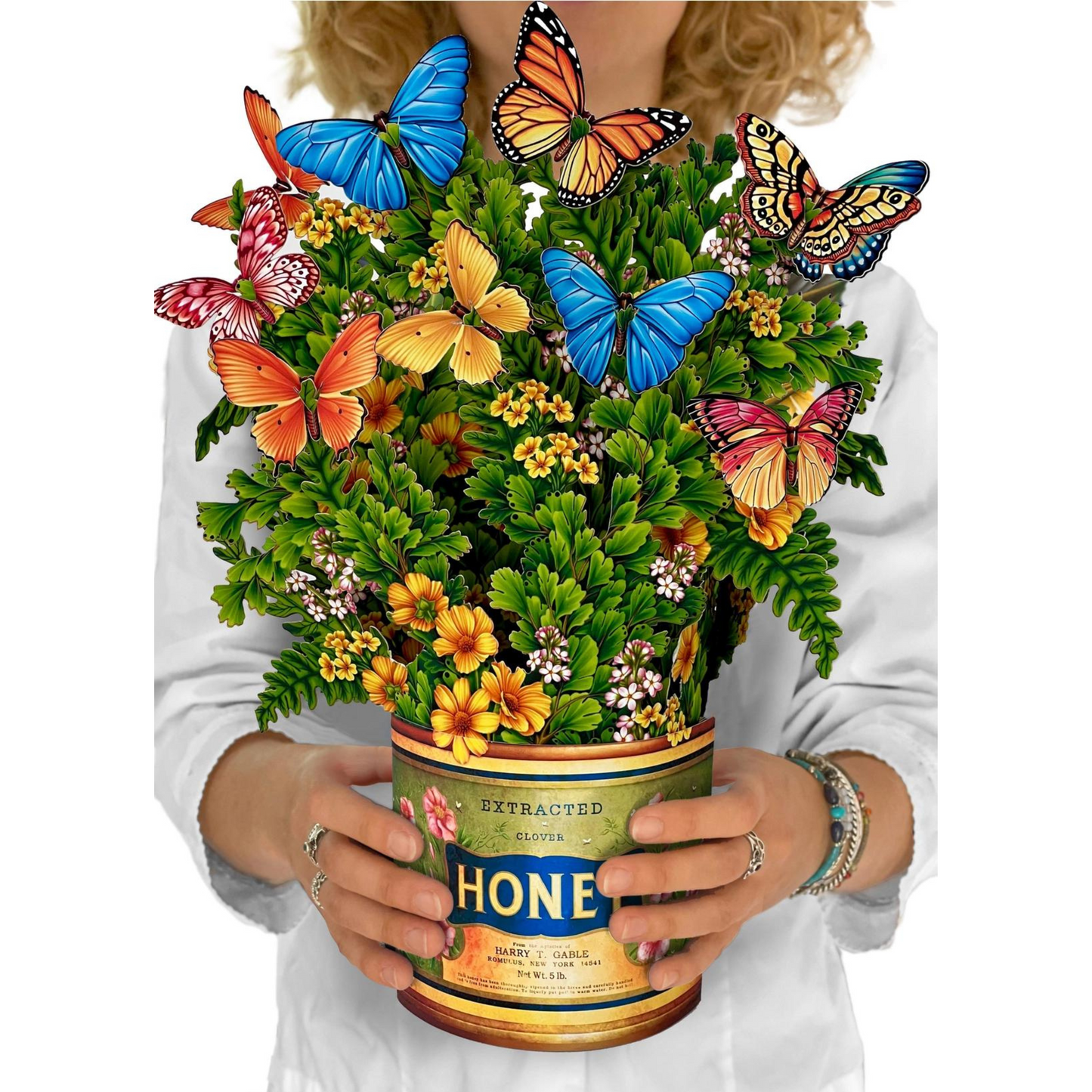 Paper Bouquet - Butterflies & Buttercups - 12"
