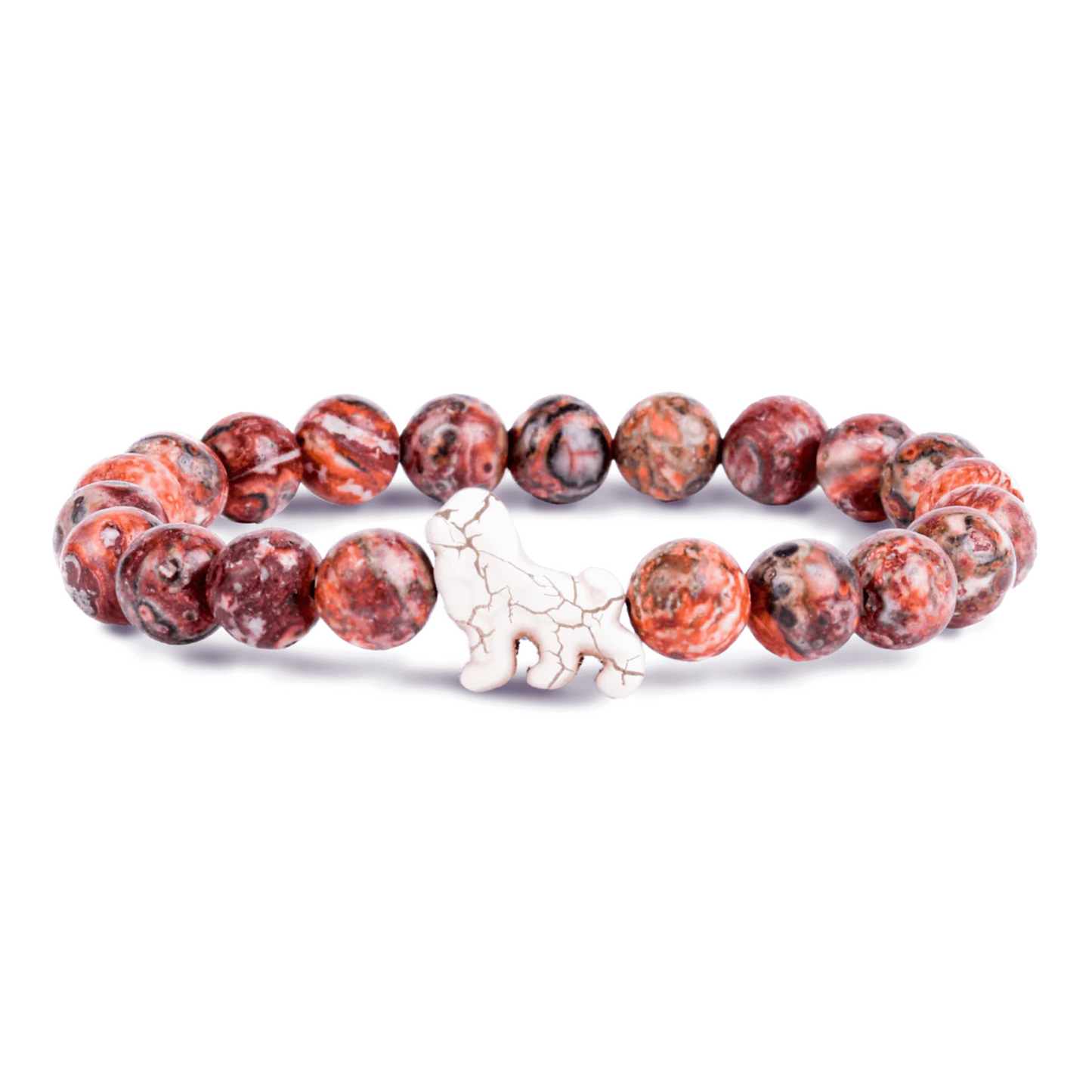 Animal Tracking Bracelet - Excursion Lion - Sahara Stone