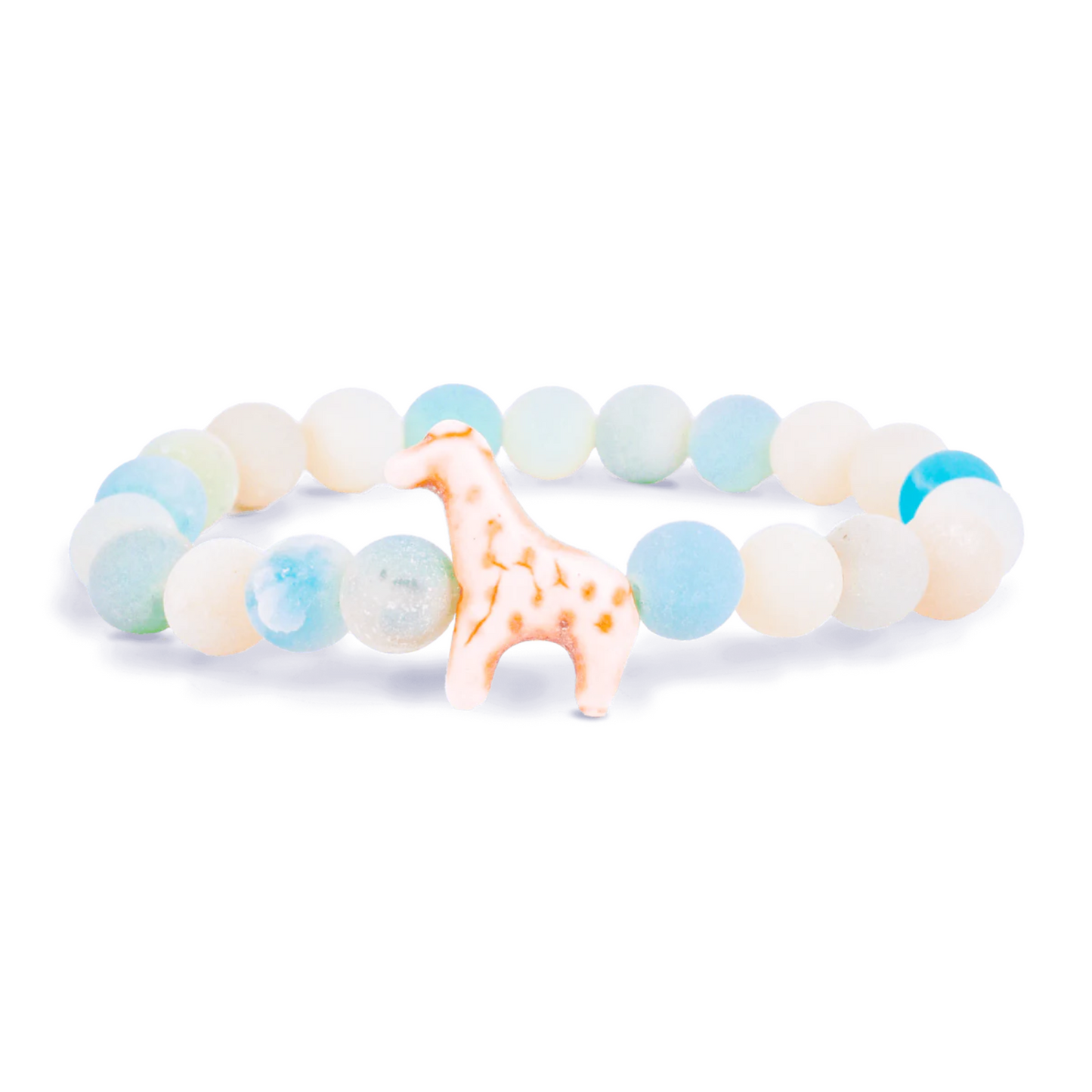 Animal Tracking Bracelet - Trek Giraffe - Sky Stone