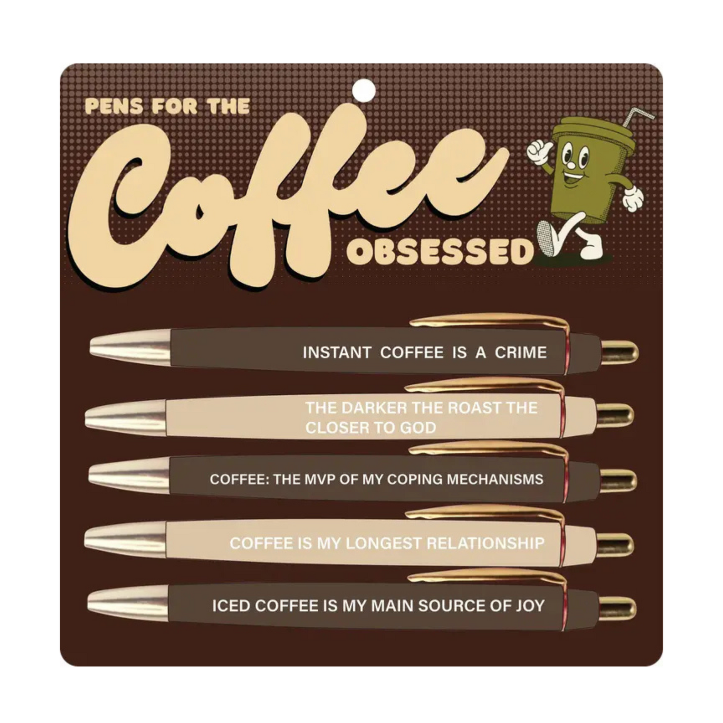 Pen Set - Coffee Obsessed - Set of 5