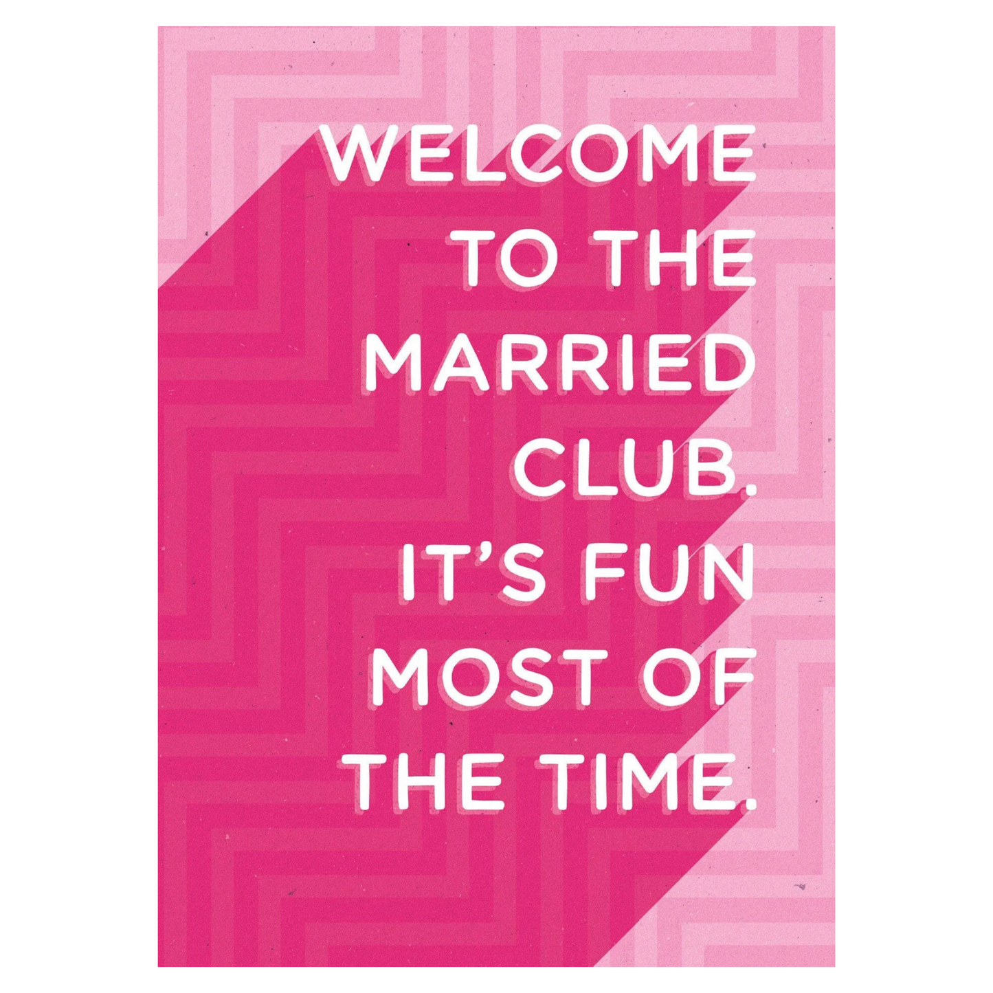 Card - Welcome To The Married Club