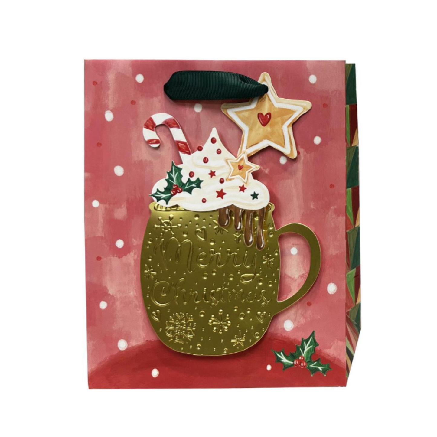 Med Gift Bag - Foiled Mug of Cocoa - 9"