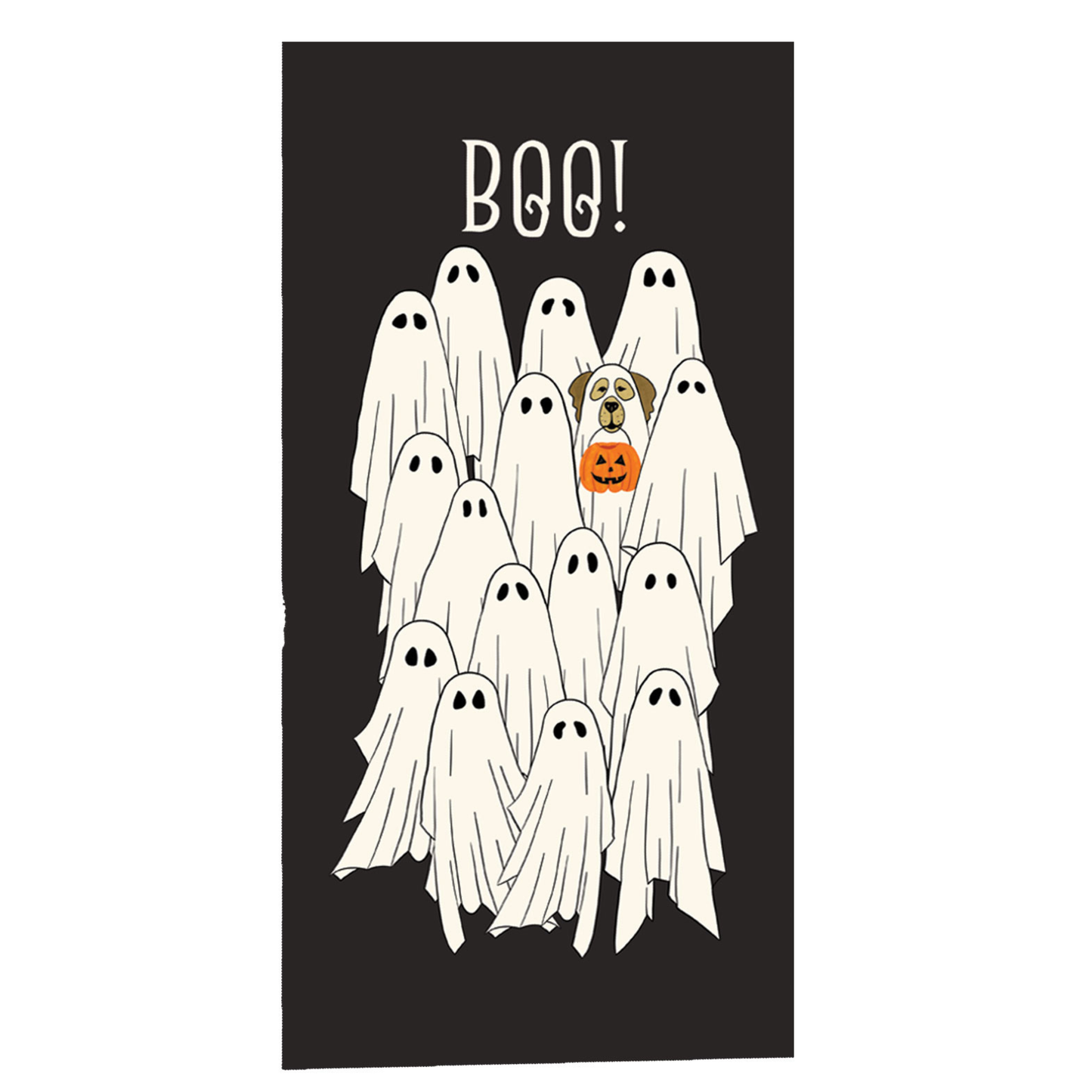 Tea Towel - Dual Purpose - Ghosts & Pup