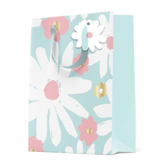 Small Gift Bag - Daisies - 5.25"