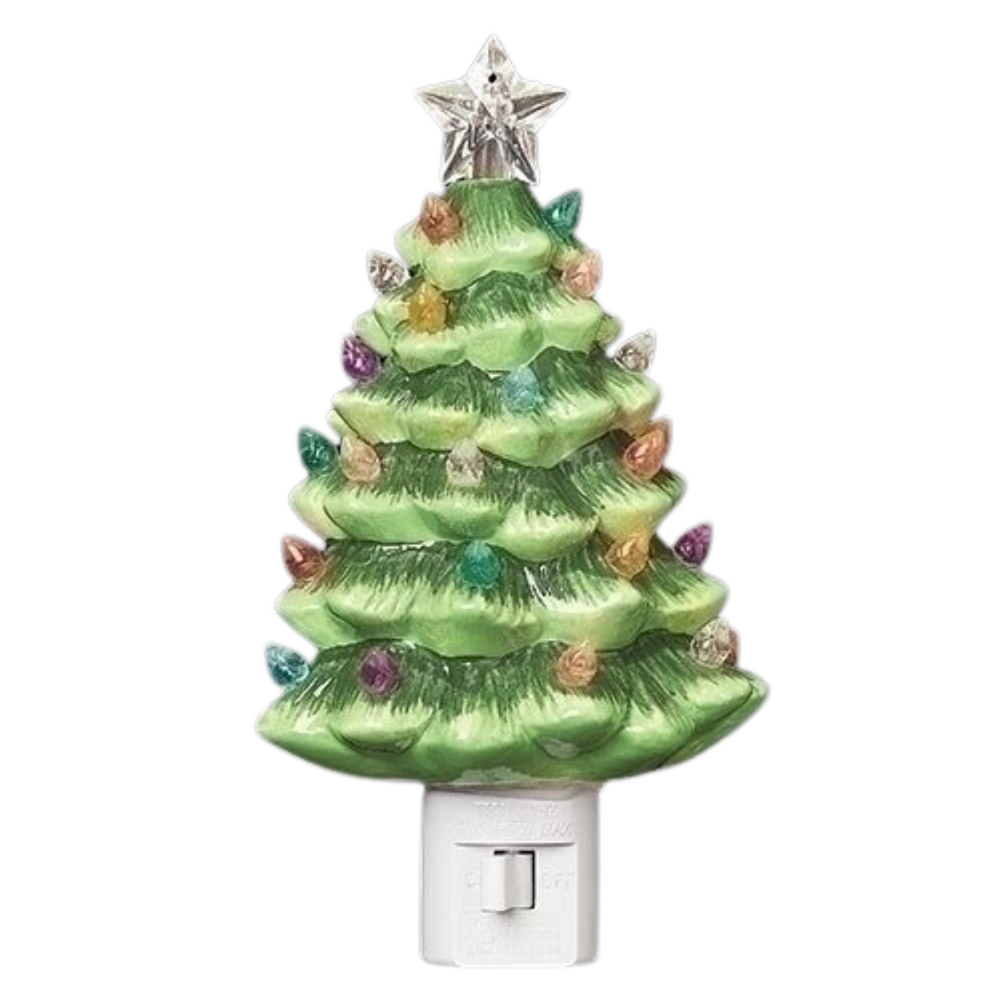 Night Light - Green Tree with Lights