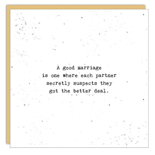 Card - Gems - A Good Marriage