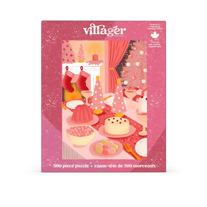 Puzzle - Pink Christmas - 500 Piece