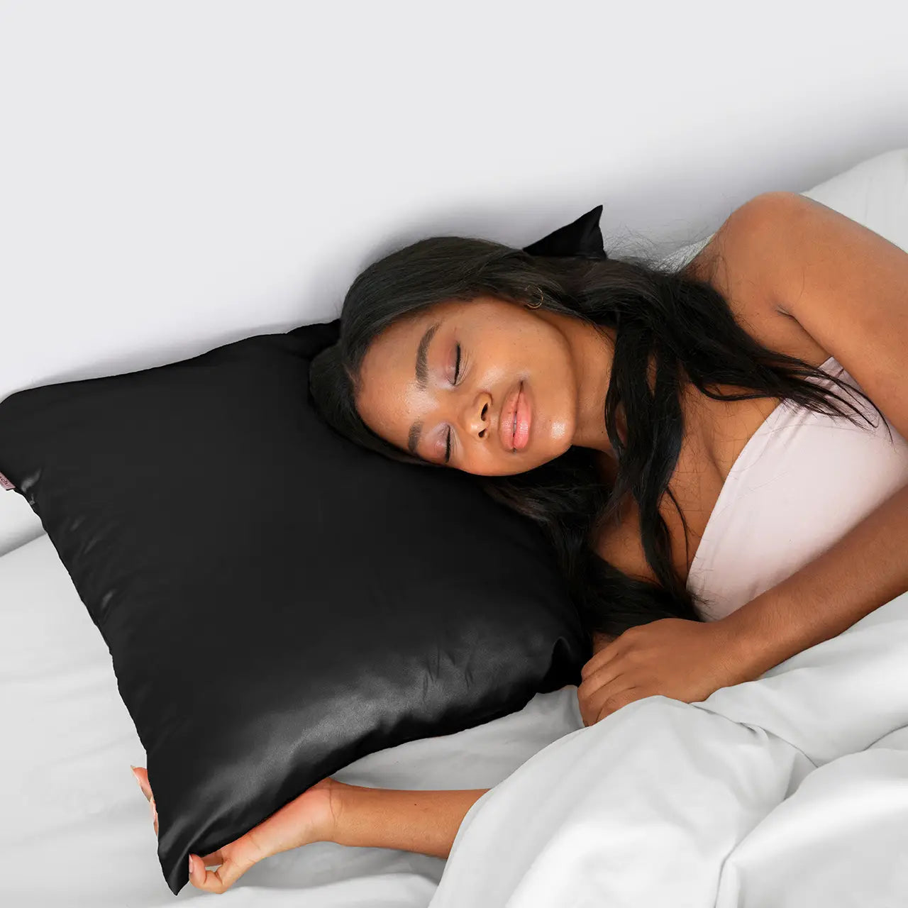 Pillowcase - Satin - Black