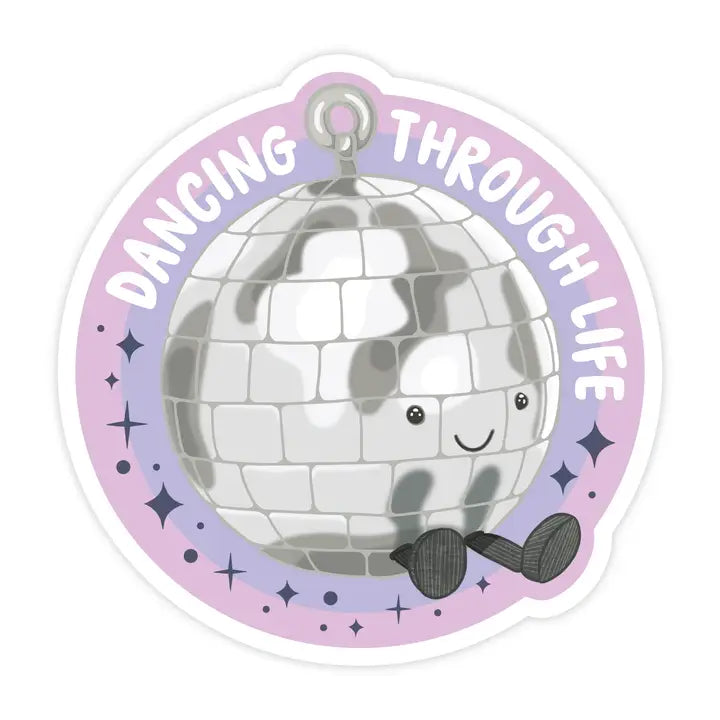 Sticker - Dancing Through Life Disco Ball Jelly