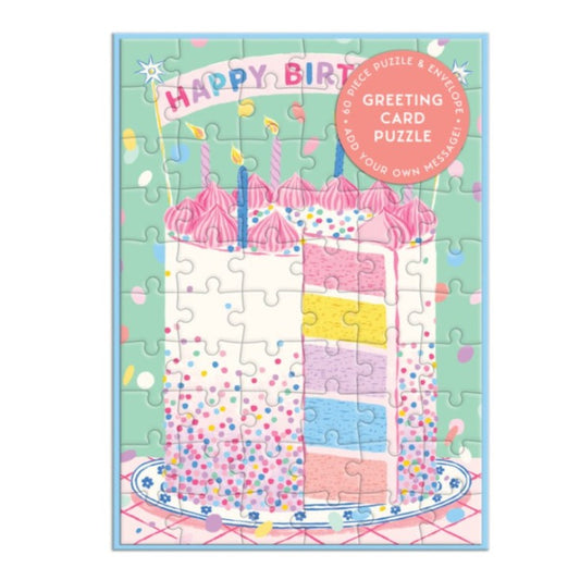 Greeting Card Puzzle - Birthday Cake