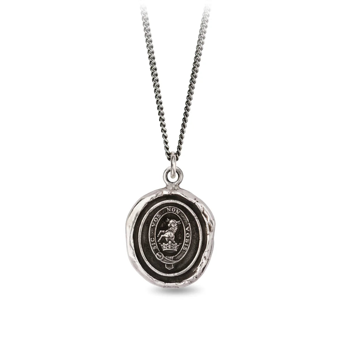 Pyrrha Talisman Necklace - Devoted Father - Silver