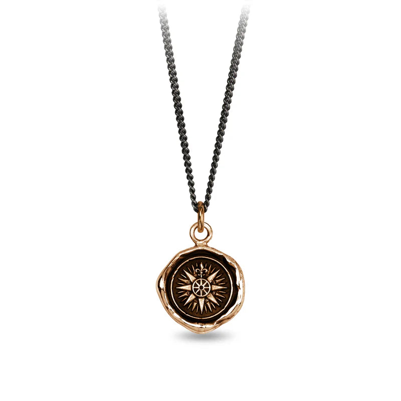 Pyrrha Talisman Necklace - Direction - Bronze