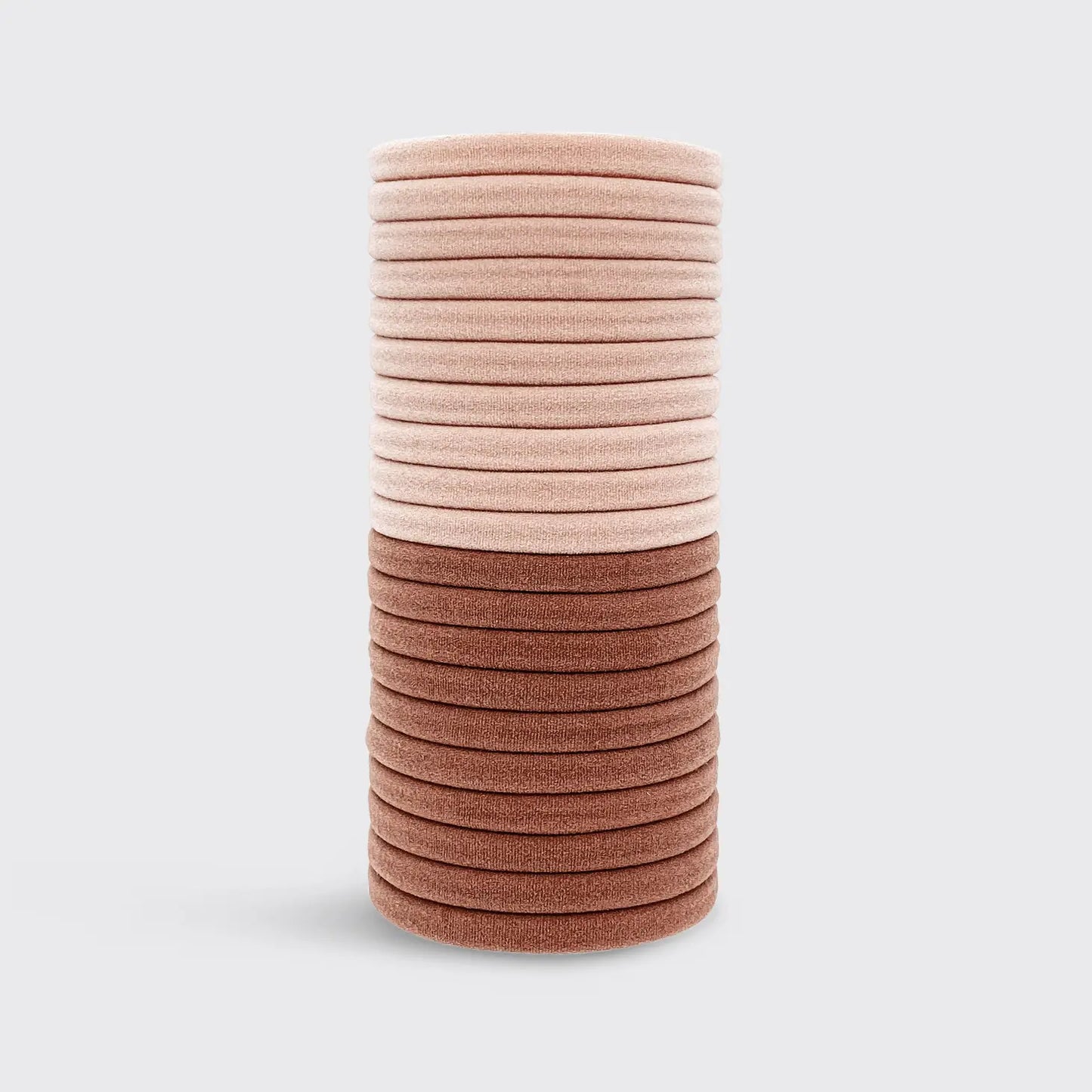 Hair Elastics - Nylon - Blush Set of 20
