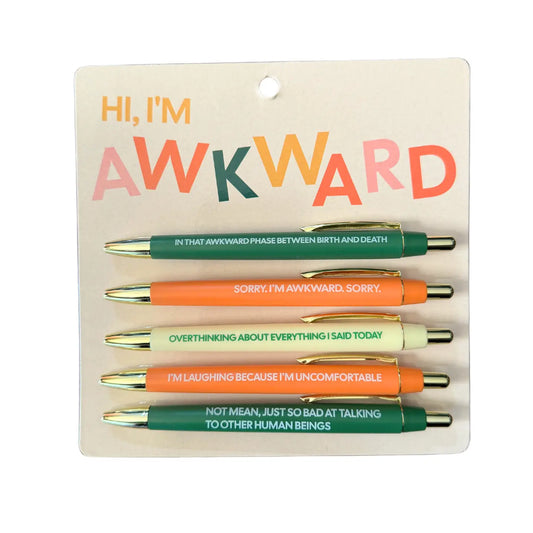Pen Set - Awkward - Set of 5
