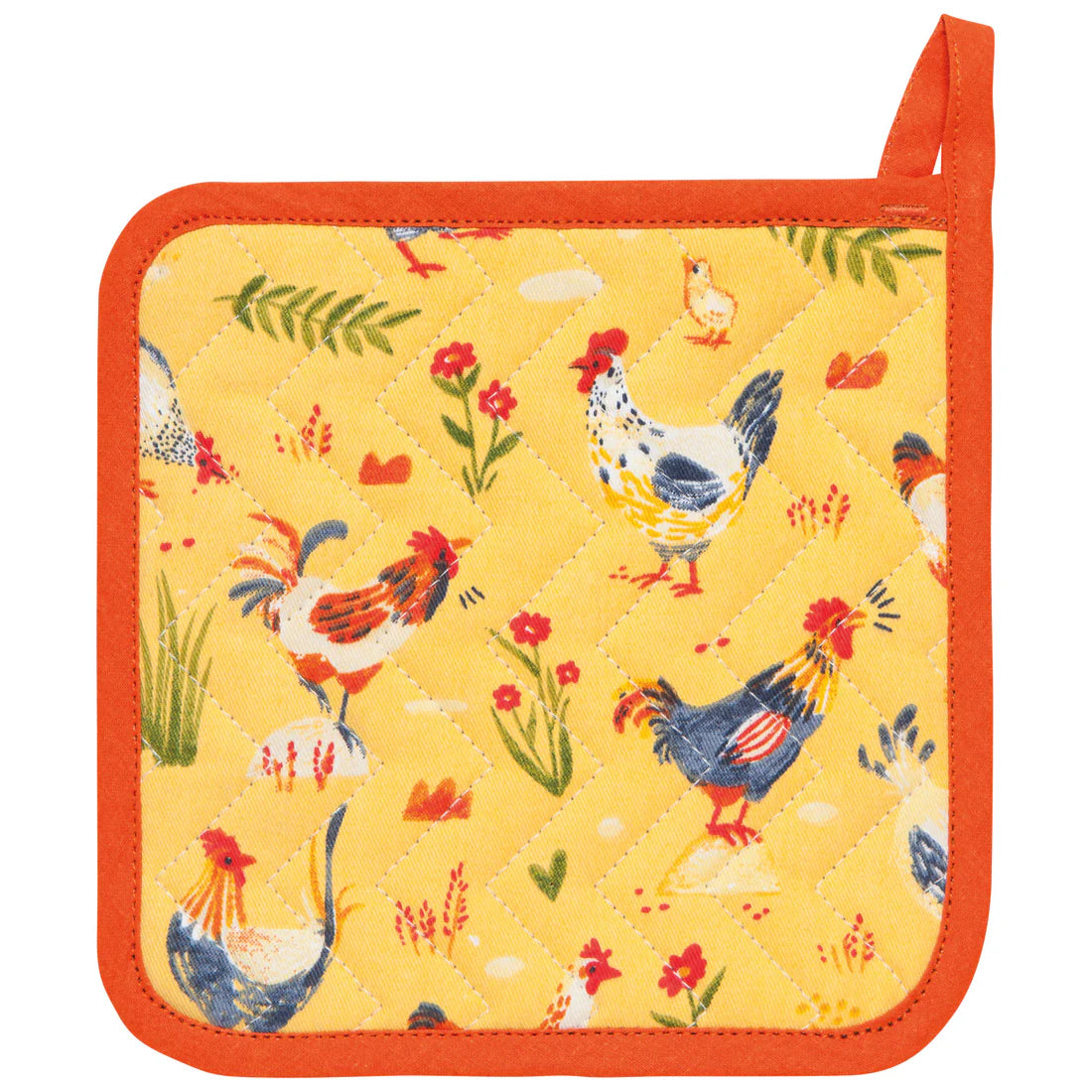 Pot Holder - Free Range Chickens