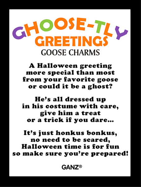 Charm - Ghoose-tly Greetings Goose