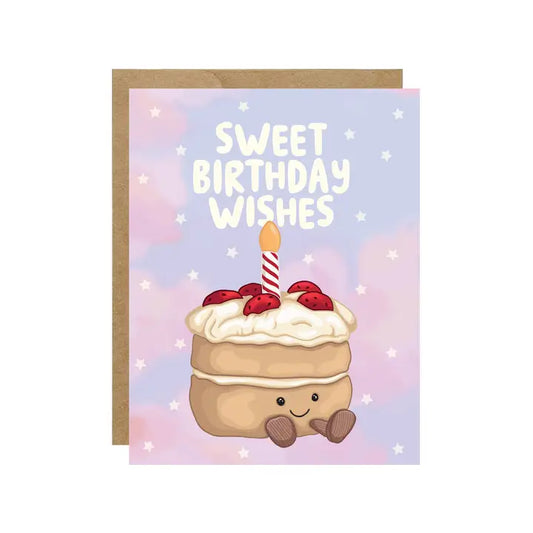 Card - Sweet Birthday  - Jelly Cake