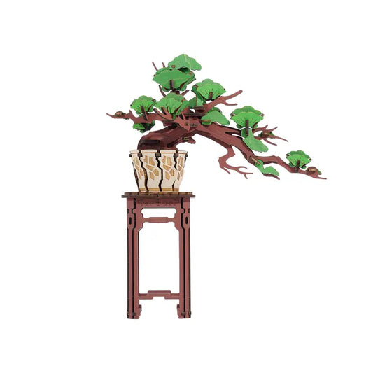 3D Puzzle Kit - Bonsai Tree - Green Brown
