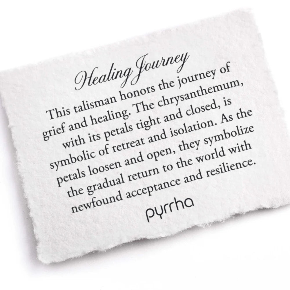 Pyrrha Talisman Necklace - Healing Journey - Silver