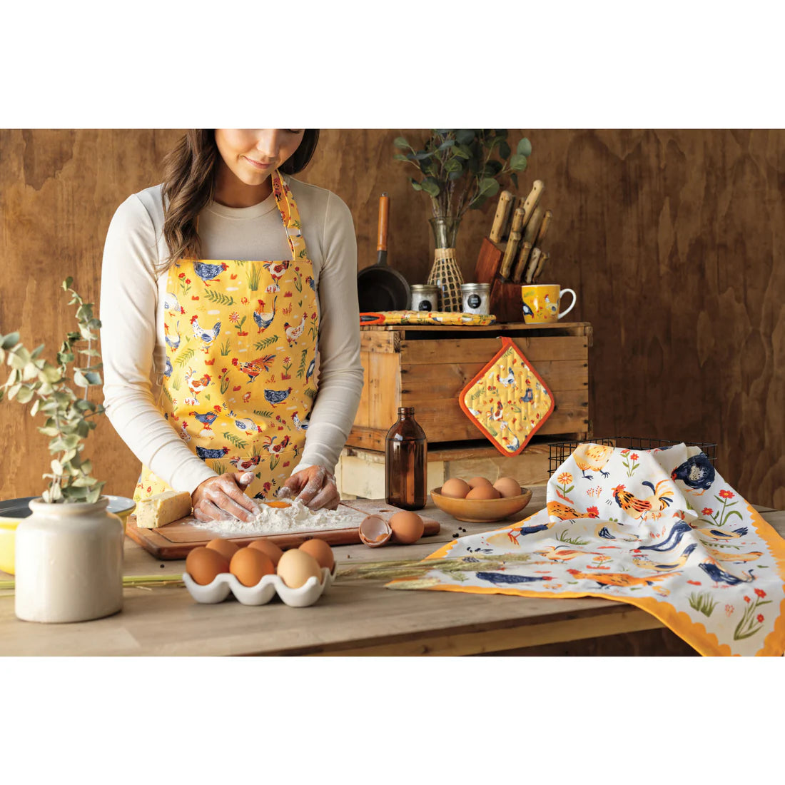 Pot Holder - Free Range Chickens