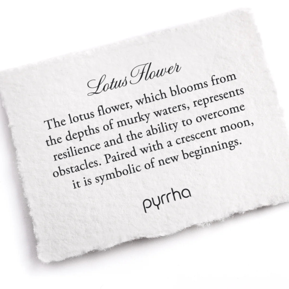 Pyrrha Talisman Necklace - Lotus Flower - Bronze