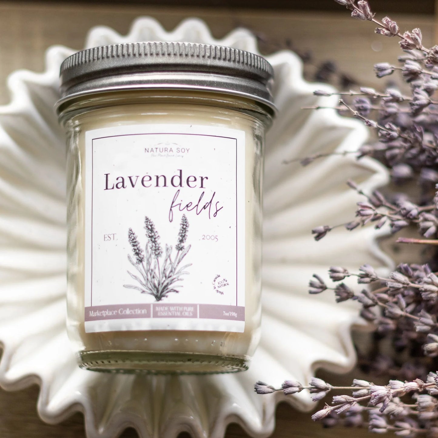 Candle - Lavender Fields - 7.5oz