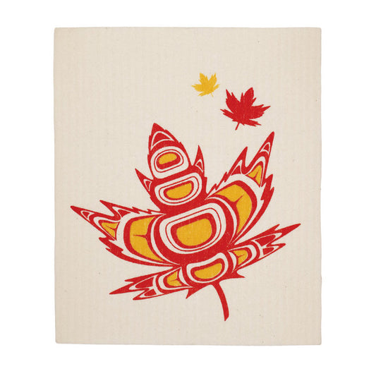 Eco Dishcloth - Indigenous Maple Leaf