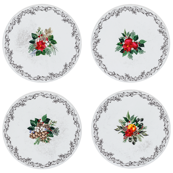Coaster Set - Botanical - Set of 4