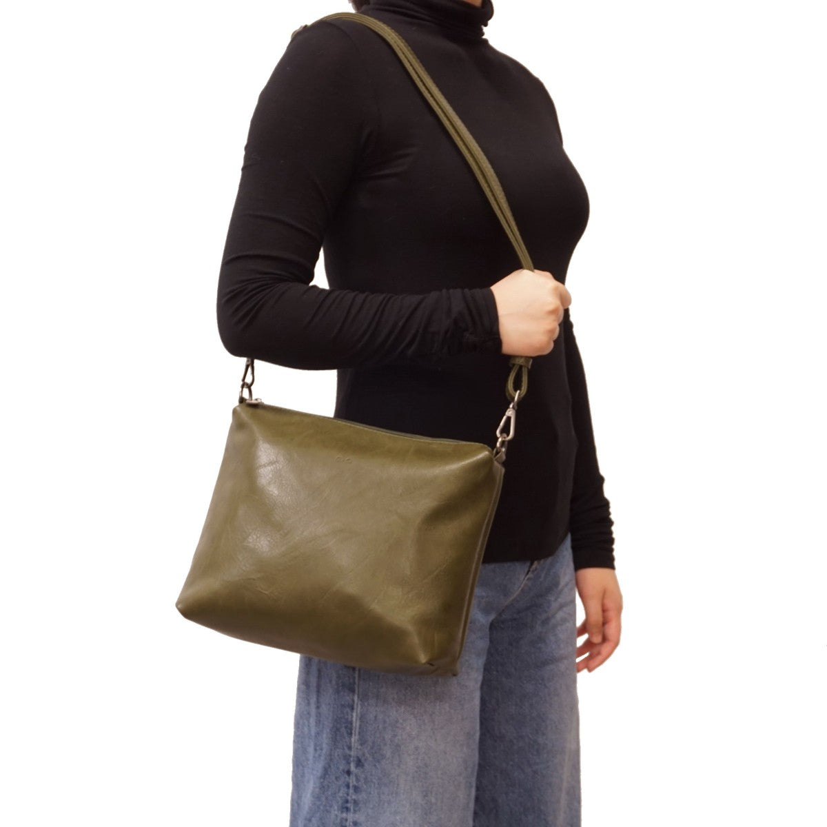 S-Q - Brook 2-in-1 Reversible Tote - Olive/Brown