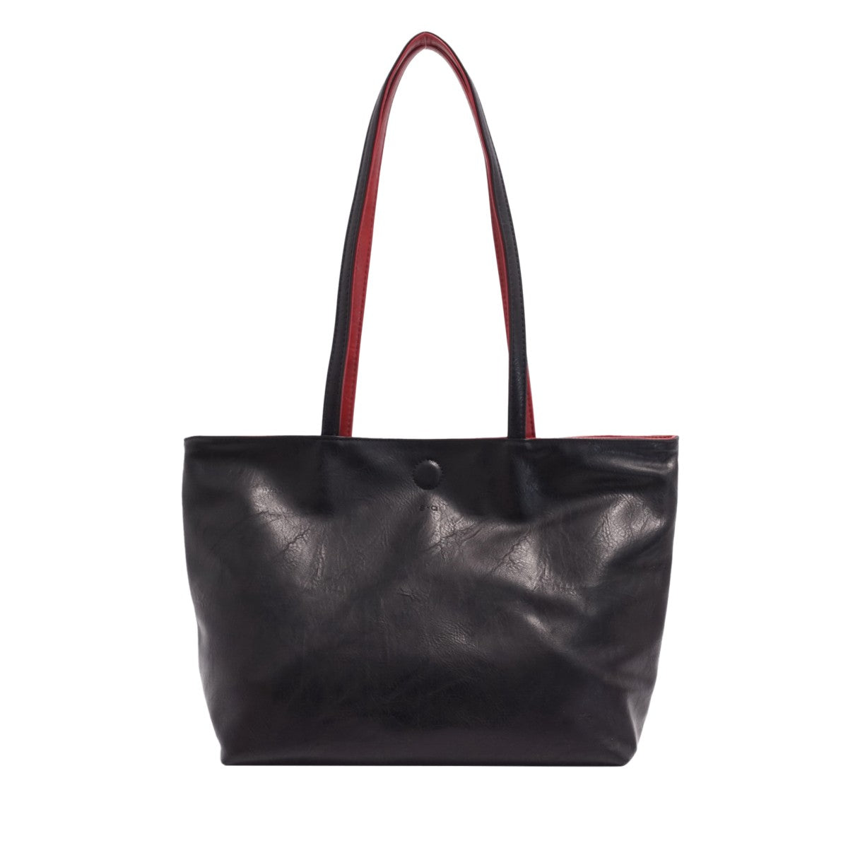 S-Q - Brook 2-in-1 Reversible Tote - Black/Merlot