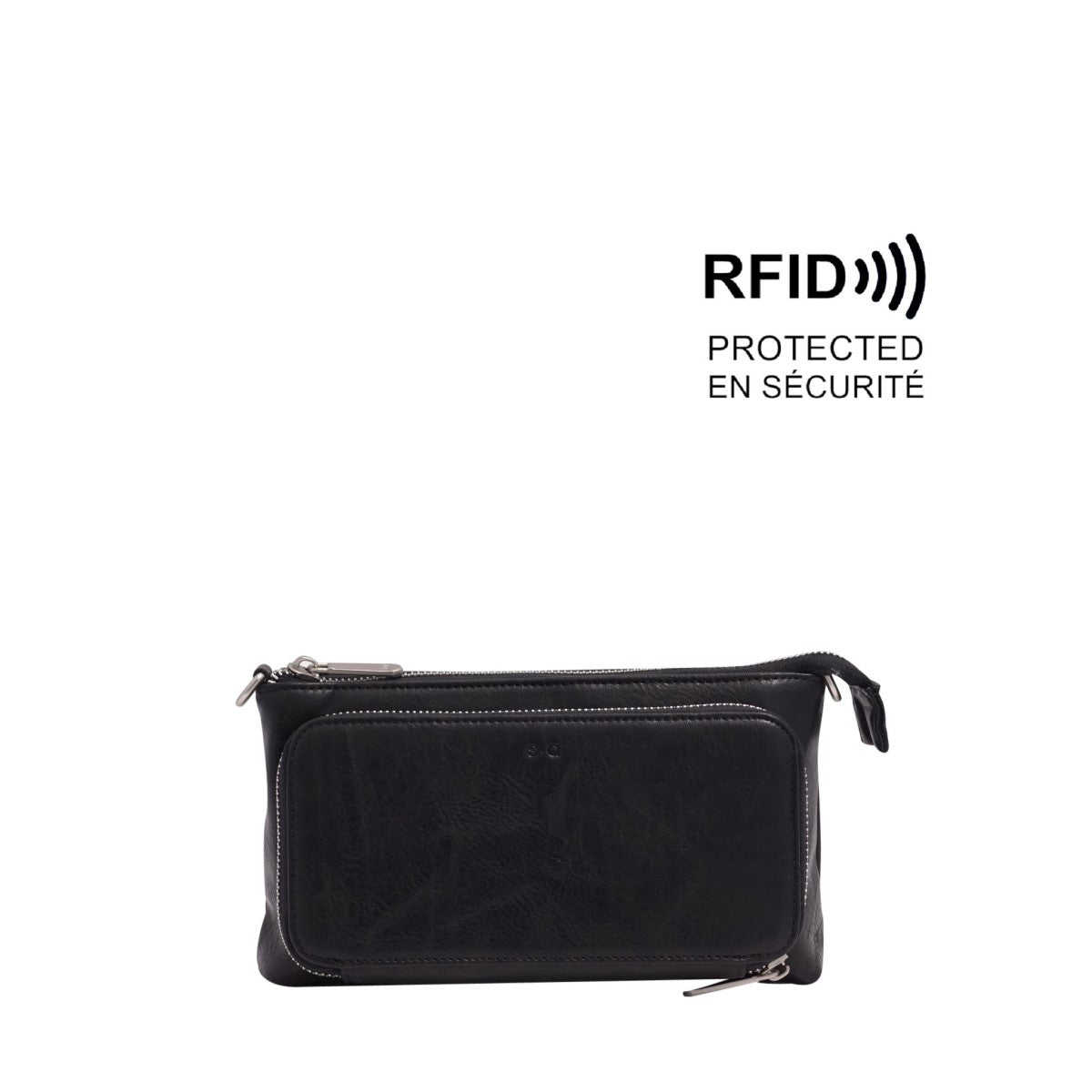 S-Q - Anika Crossbody Wallet - Black