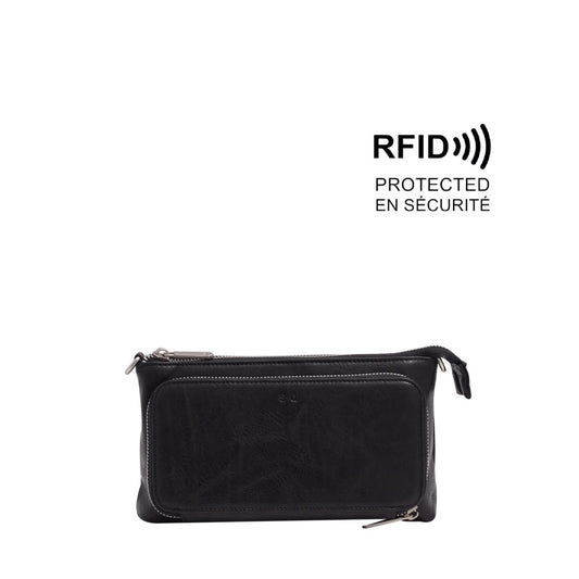 S-Q - Anika Crossbody Wallet - Black