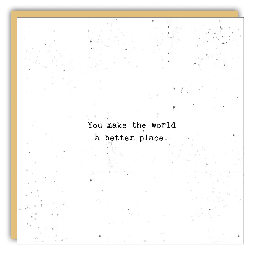 Card - Gems - You Make The World A Better Place