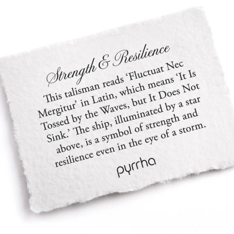 Pyrrha Talisman Necklace - Strength & Resilience - Silver