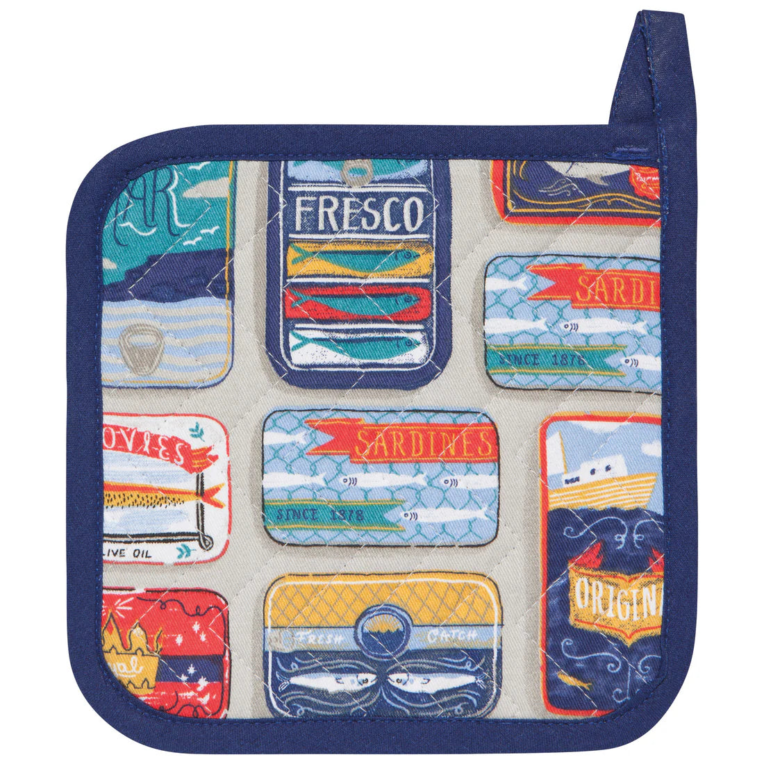 Pot Holder - Del Mar Sardines