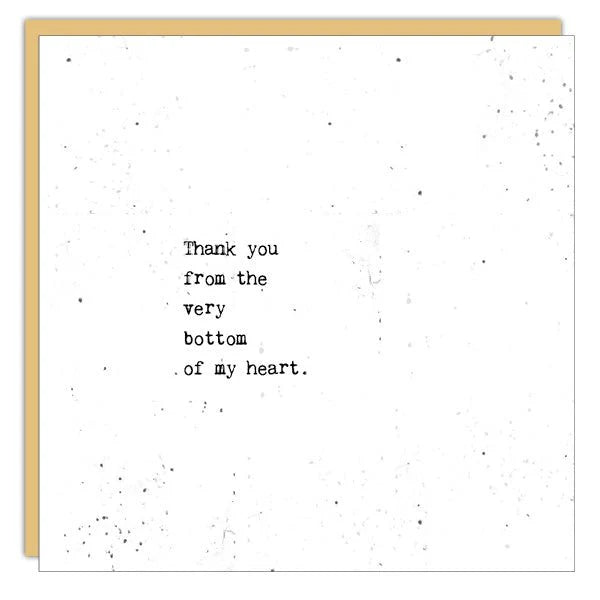 Card - Gems - Thank You From The Bottom Of My Heaart
