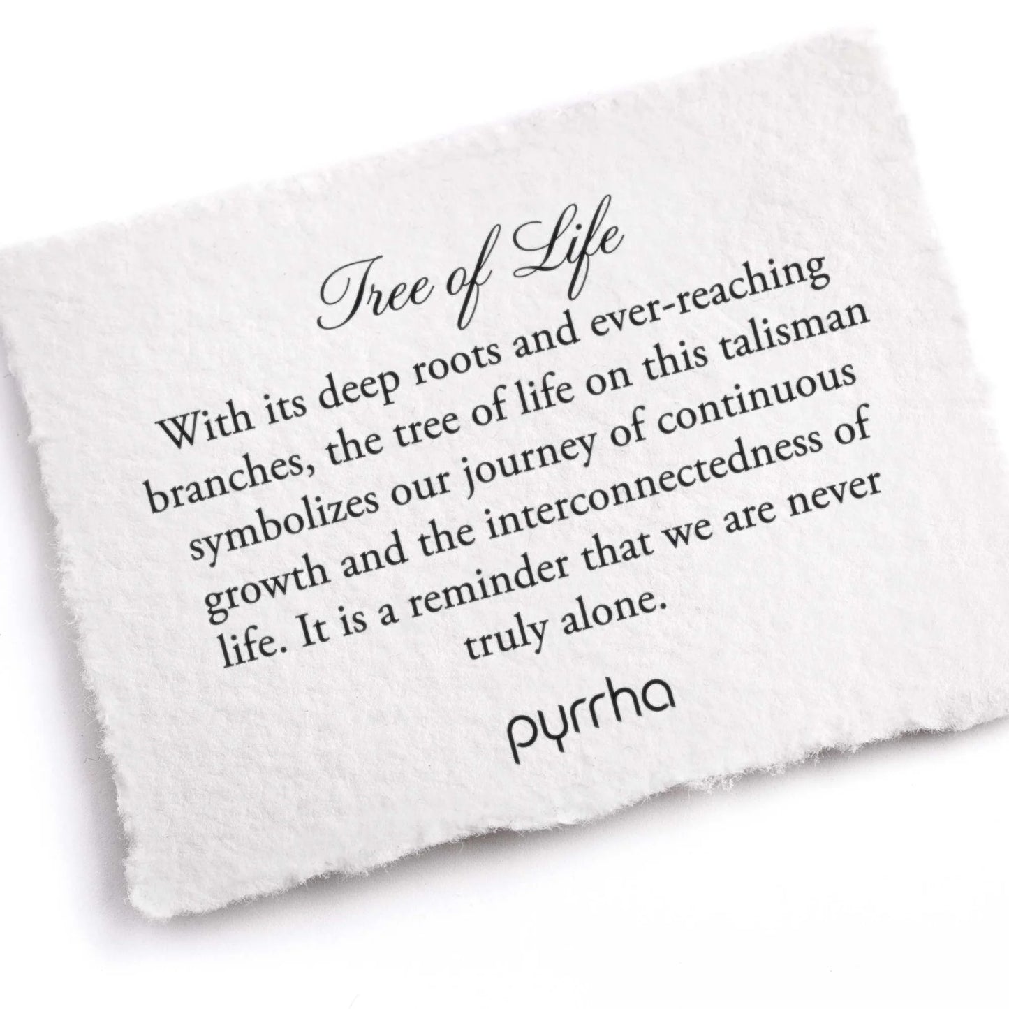 Pyrrha Talisman Necklace - Tree Of Life - Silver